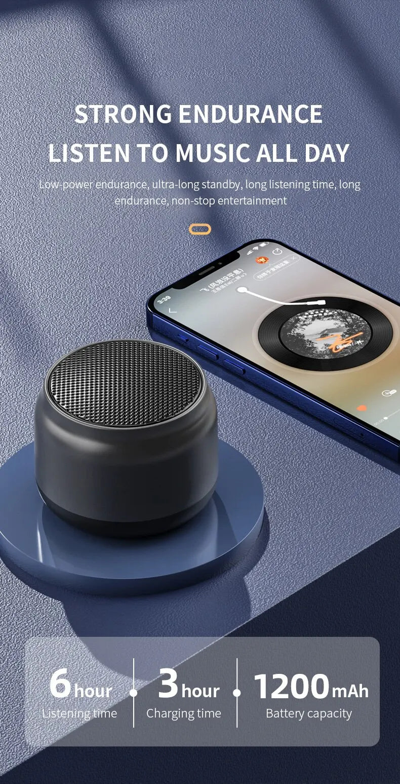 Wireless Speaker Bluetooth Portable Outdoor Sports Audio Stereo Support Mobile Phone Subwoofer MINI Portable Speaker