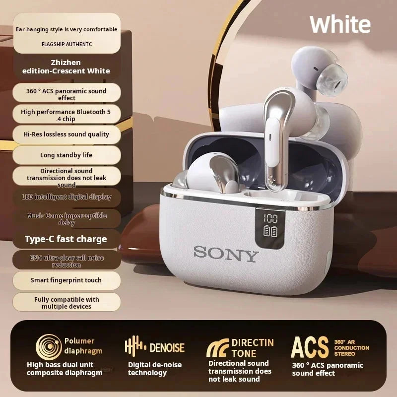 Sony Original TWS Bluetooth Earphones HIFI Mic Wireless Earbuds Sports Headphones with LED Display for Gaming