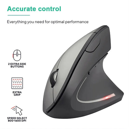 Ergonomic 2.4GHz Wireless Optical Vertical Mouse