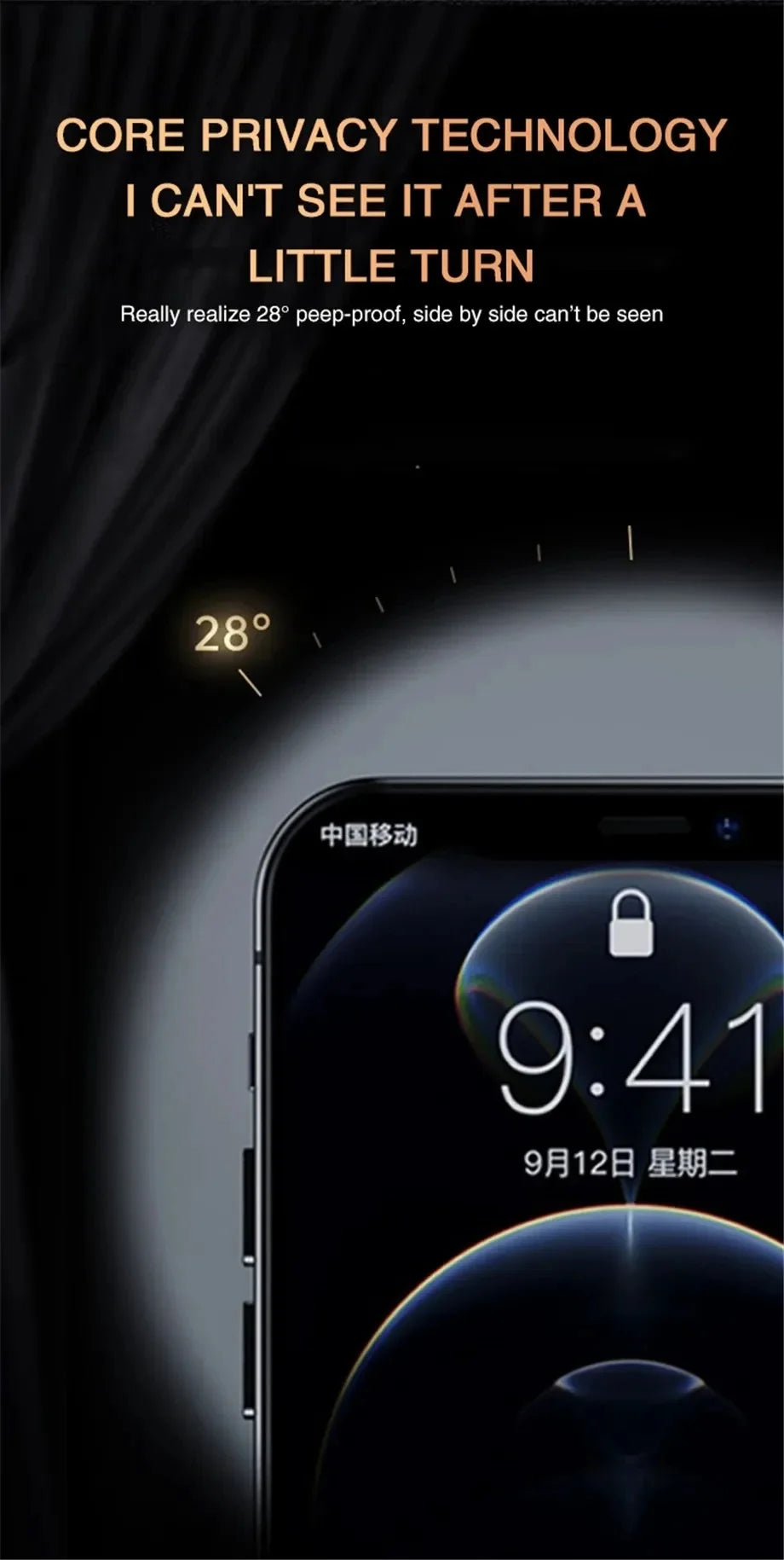 Anti-Spy Tempered Glass Screen Protector – Secure Your Privacy, Protect Your Screen