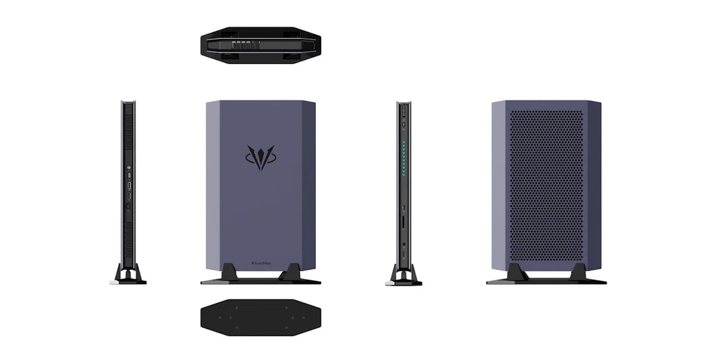 New AtomMan Gaming Mini PC G7 Ti Intel Core i9-14900HX +RTX 4070 DDR5 Minisforum AI Graphics Gaming Mini PC