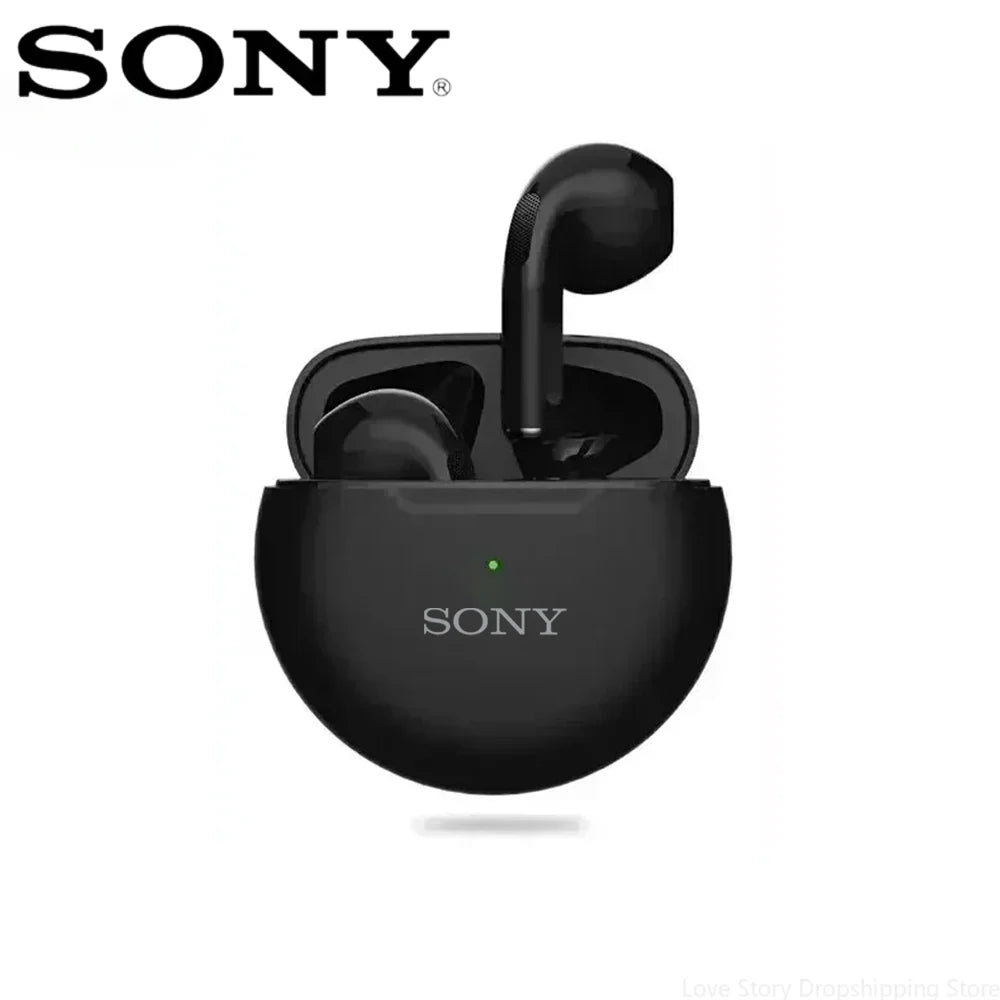S ONY Pro6 TWS Bluetooth Earphone 9D Stereo Wireless Headphone In-Ear HiFi Earbud HandsFree Headset With Microphone For iOS