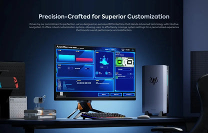 New AtomMan Gaming Mini PC G7 Ti Intel Core i9-14900HX +RTX 4070 DDR5 Minisforum AI Graphics Gaming Mini PC