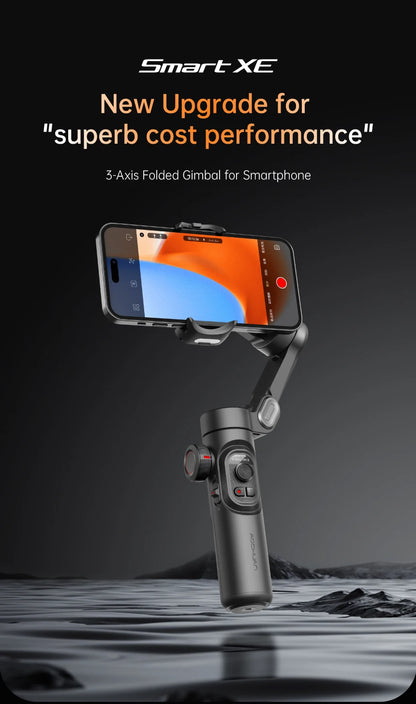 AOCHUAN 3-Axis Handheld Gimbal Stabilizer for Smartphone with Fill Light