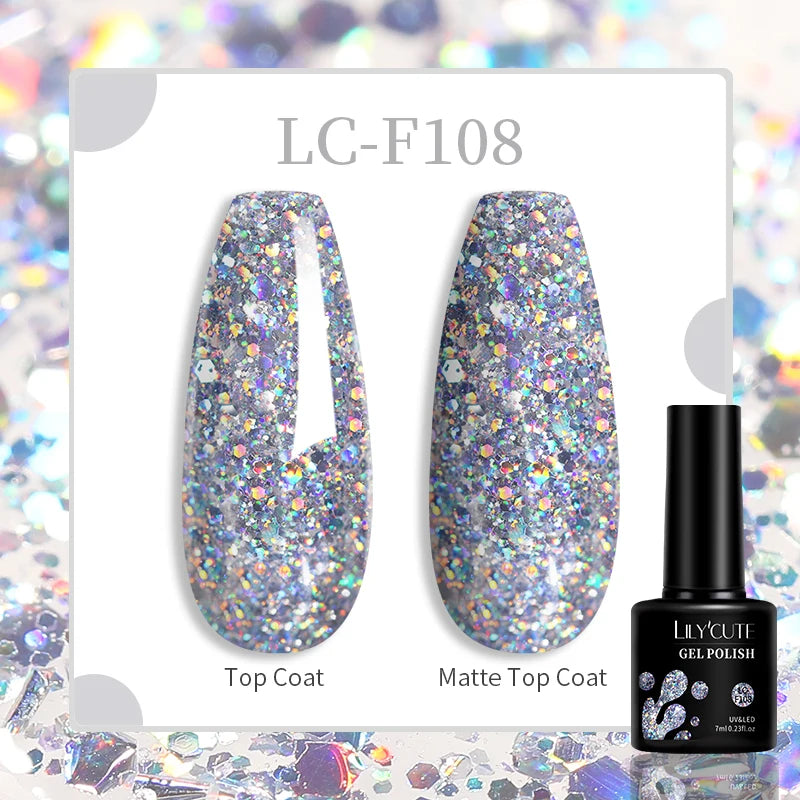 LILYCUTE 129 Colors Nail Gel Polish