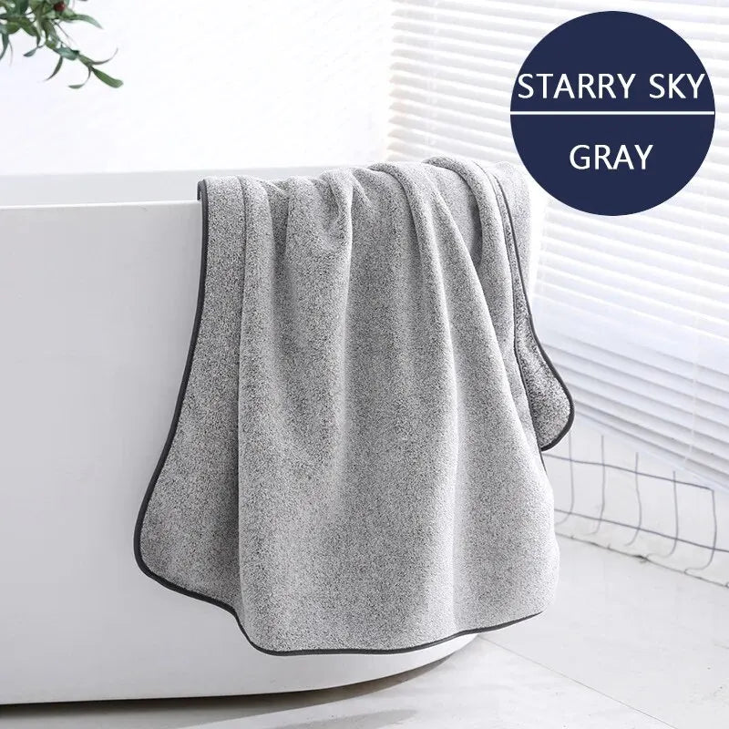1PCS Thickened Bath Towels - 100% Bamboo Fiber