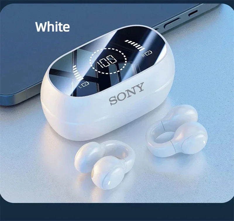 Sony Bone Conduction Wireless Earbuds - Bluetooth Headset with Noise Reduction Mic Sport Charging Earphones