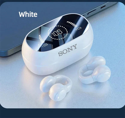 Sony Bone Conduction Wireless Earbuds - Bluetooth Headset with Noise Reduction Mic Sport Charging Earphones