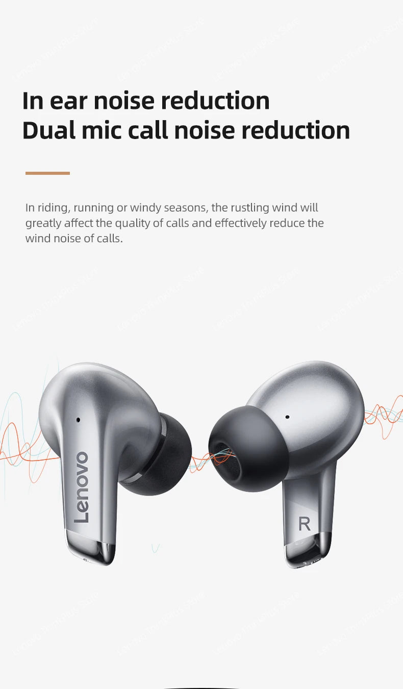 Original Lenovo LP5 TWS Wireless Bluetooth Earphone Long Battery Life Sports Headphone Dual Mode Gaming HD Call Headset With Mic