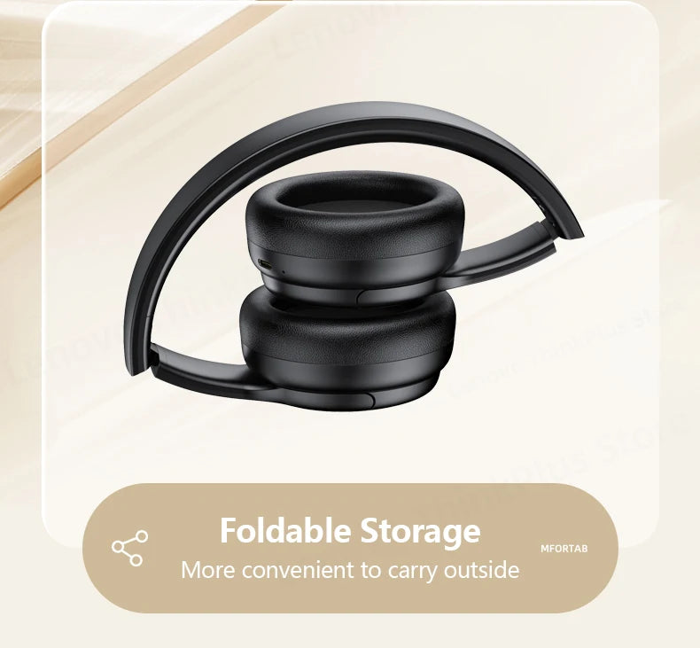 Original Lenovo 5.3 Wireless Bluetooth Headset TH20 Gaming Dual Mode Foldable Sport Headphone HIFI Sound Music Earphone 2023 New