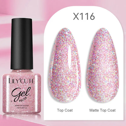 LILYCUTE 129 Colors Nail Gel Polish