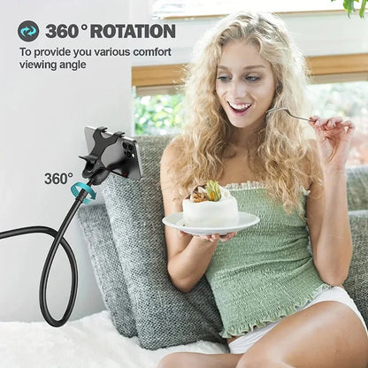 360° Adjustable Mobile Phone Holder Universal Flexible Clip Stand Smartphone Holder Lazy Holder Bed Desktop Bracket Mount Stand