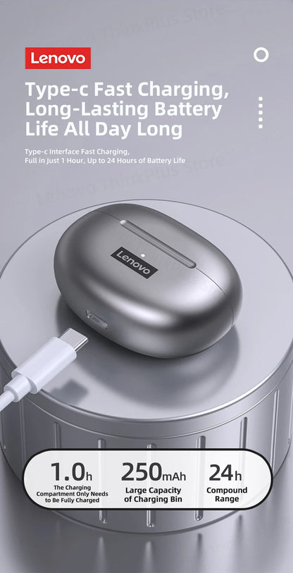 Original Lenovo LP5 TWS Wireless Bluetooth Earphone Long Battery Life Sports Headphone Dual Mode Gaming HD Call Headset With Mic