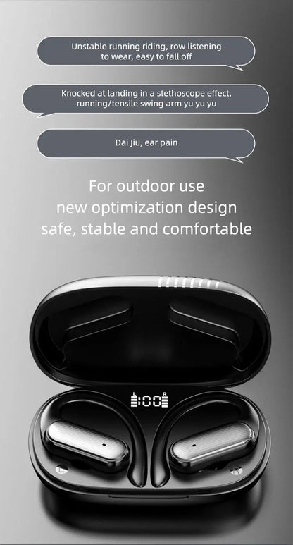Wireless Bluetooth Earphones High Quality Headphones HD Sound Quality Stereo Noise Cancelling Anti-sweat Universal Headphones