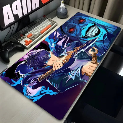 Purple Clouds Mouse Pad XXL PC Cool Anime S-solo L-leveling Desk Mat Large Gamer Cabinet Mousepad Laptop Keyboard Rug Best Gift