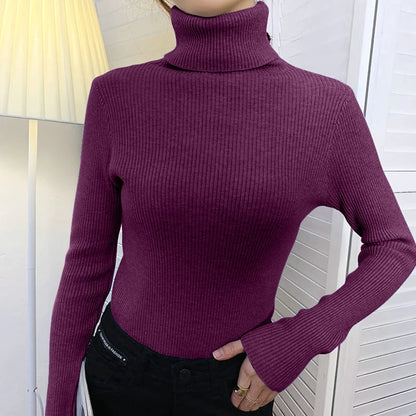 Women Fall Turtleneck Sweater Knitted Soft Pullovers Cashmere Jumpers Basic Soft Sweaters For Women 2025 Autumn Winter