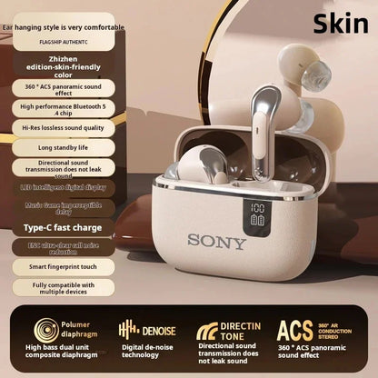 Original Sony NE Bluetooth Earphones TWS HIFI Mic Headset Wireless Earbuds Sports Headphones LED Display Gaming Accessories