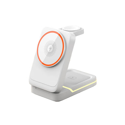 Magnetic Wireless Charger For iPhone 16 15 14 13 12 Pro Max/Mini/Plus/ iWatch/Airpods Foldable Wireless Charging Station 3 IN 1