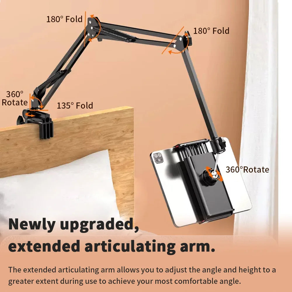 Adjustable Metal Arm Tablet Mount
