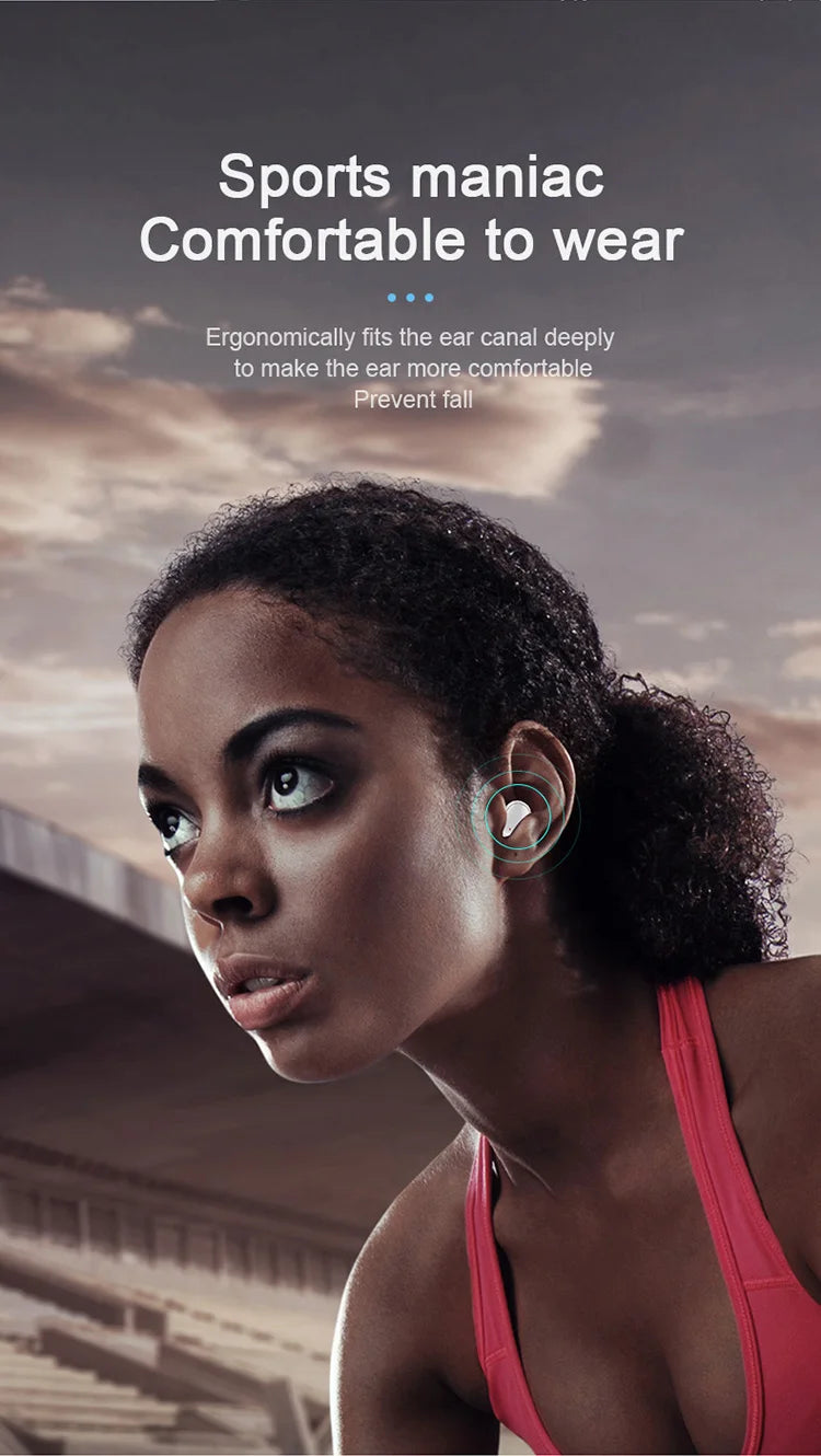 Original A6S TWS Headset Wireless Earphones Bluetooth