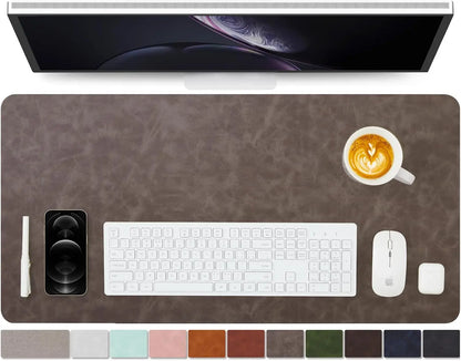YSAGI Leather Desk Mat - Non-Slip PU Desk Pad for Office and Home Large Mouse Pad and keyboard Desk Mats on Top of Desks