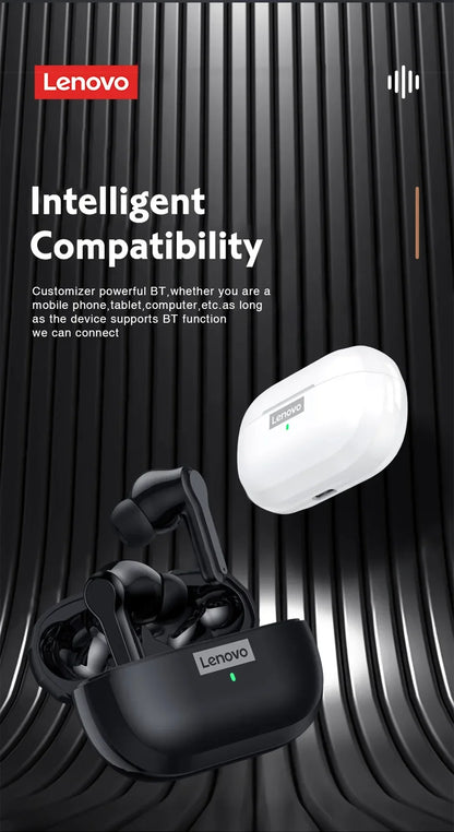 Original Lenovo LP1S Earphones TWS Wireless Bluetooth 5.0 Headphones Waterproof Sport Headsets Noise Reduction Earbuds with Mic