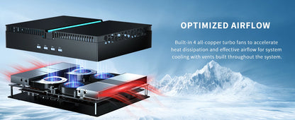 Mini Gaming PC with i7-13700F 16-Core Processor 5.6GHz 32G DDR5 RAM M.2 SSD Windows 11 pro GeForce RTX4070 Dual LAN WiFi6E BT5.3