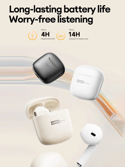 New Lenovo LE201 TWS Bluetooth 6.0 Earbuds ENC Call Noise Cancellation Ultra Long Latency Headphones Surround Sound Earphones
