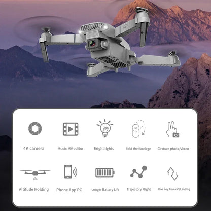 New E88 Pro WIFI FPV Drone Wide Angle HD 4K 1080P Camera Height Hold RC Foldable Quadcopter Dron Helicopter Toys Gift
