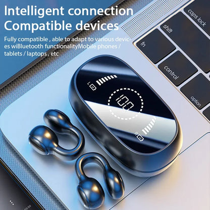 New Model 2025 M47+ Wireless Earbuds Bluetooth Headset Charging Earphones Bone Conduction Headphones Sport With Mic free