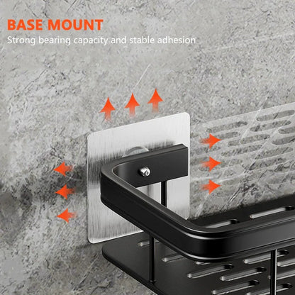 Bathroom Storage - No Drill - Wall Mount - Corner Shelf