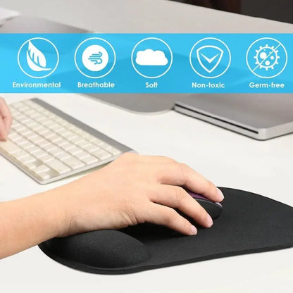 Ergonomic Wrist Rest Mouse Pad - Comfortable Wrist Support