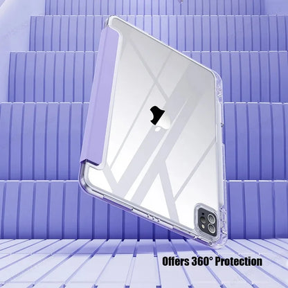 For iPad Air 5 Air 6 A16 11th M3 iPad Pro 11 12.9 13 10 Gen 10.5 10.2 9th 8th 6th 5th 9.7" Mini 7 6 Smart Case with Pen Holder
