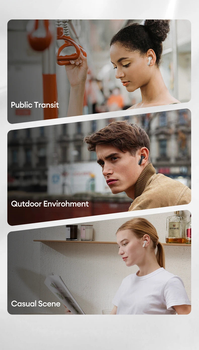 Lenovo Earphones Wireless Bluetooth Business Headset Noise Reduction Sport Earbuds Low Latency Gaming Headphones  Long Endurance