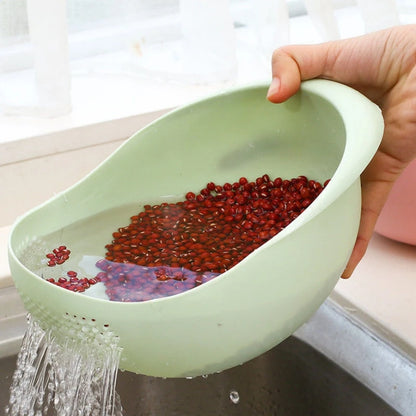 2-In-1  Rice Washing Bowl and Strainer