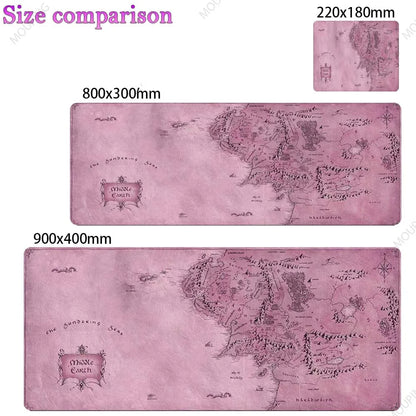 Vintage Map Deskmat,OLD MAP of The World Gaming Mouse Pad Laptop Office Home Mousepad Gamer Keyboard Carpet Computers Mouse Mats