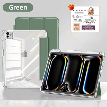 For 2024 iPad Air 6 Case iPad Air 5  6 11 iPad Pro 11 12.9 13 10 Gen 10.2 9th 8th 7th 9.7 6th 5th Mini 7 6 Case With Pen Holder