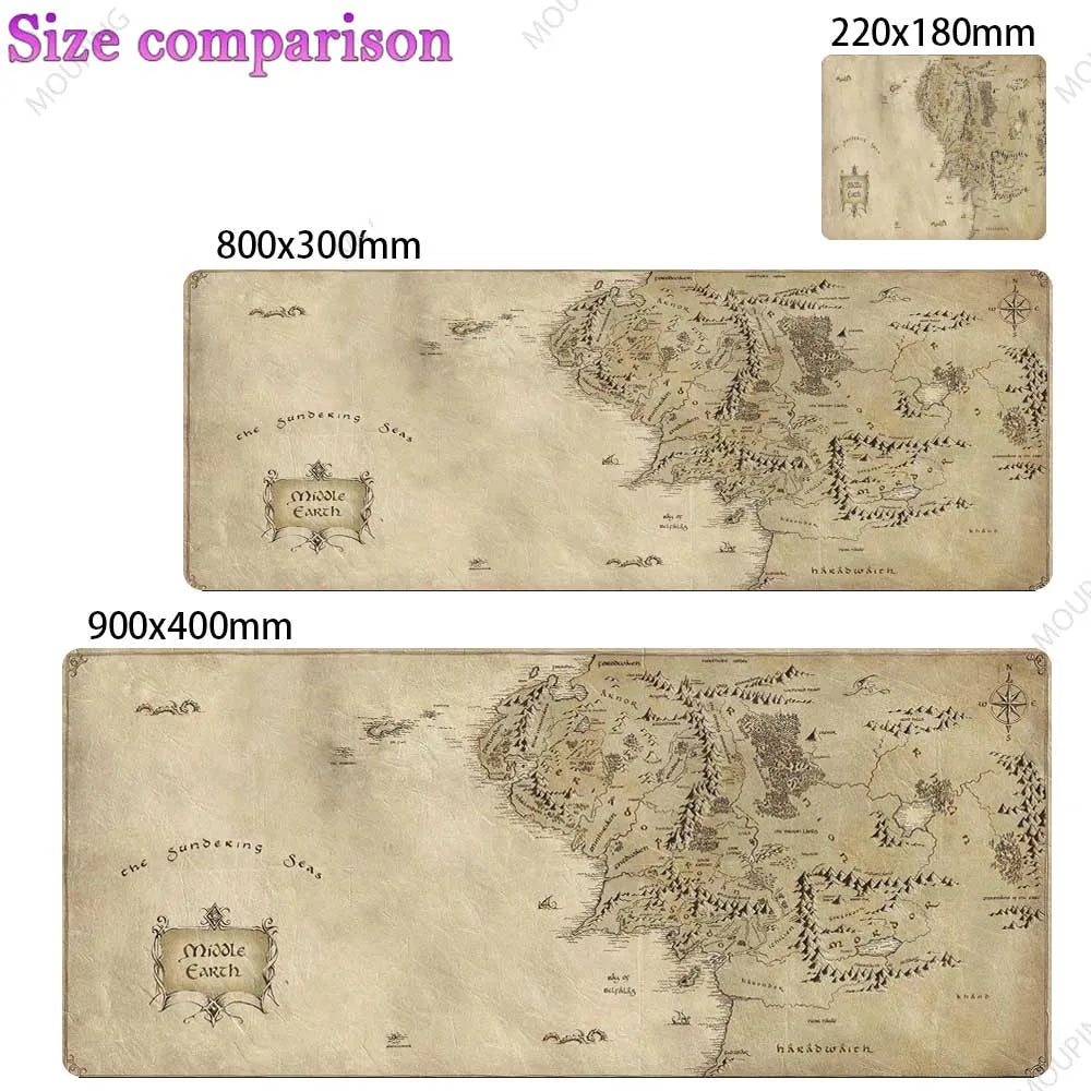 Vintage Map Deskmat,OLD MAP of The World Gaming Mouse Pad Laptop Office Home Mousepad Gamer Keyboard Carpet Computers Mouse Mats
