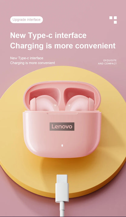 Original Lenovo LP40 Pro Earphones Wireless Bluetooth 5.1 Sport Noise Reduction Headphones Touch Control 250mAH 2022 New Lp40pro