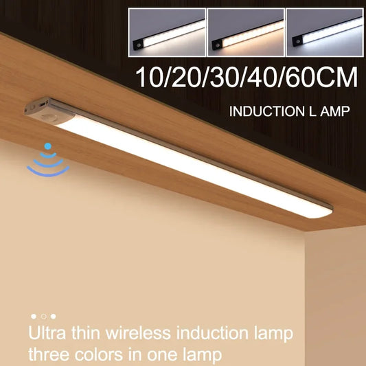 10/20/30/40/60CM Night Light USB Rechargeable Motion Sensor Led Light