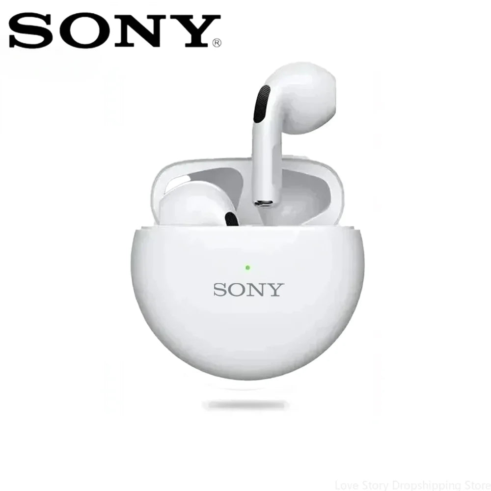 S ONY Pro6 TWS Bluetooth Earphone 9D Stereo Wireless Headphone In-Ear HiFi Earbud HandsFree Headset With Microphone For iOS