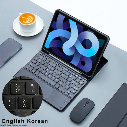 Magic keyboard Wireless Mouse For iPad 9th Generation Case A16 iPad 10.2 7th 8th Cover iPad Pro 11 M4 Air M3 10th Air 5/4 Funda