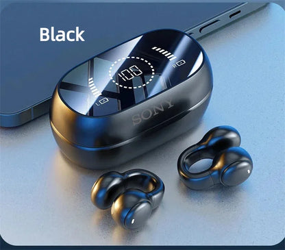 Sony Bone Conduction Wireless Earbuds - Bluetooth Headset with Noise Reduction Mic Sport Charging Earphones
