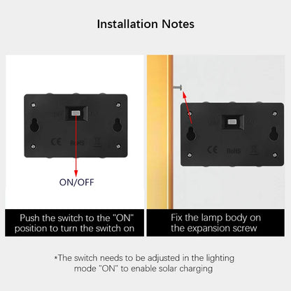 Outdoor Waterproof Solar Wall Lamp