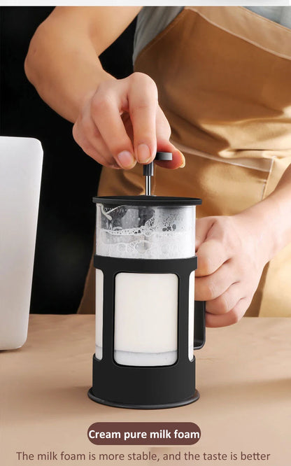 350-1000ml French Press - Stainless Steel and Glass Coffee Maker