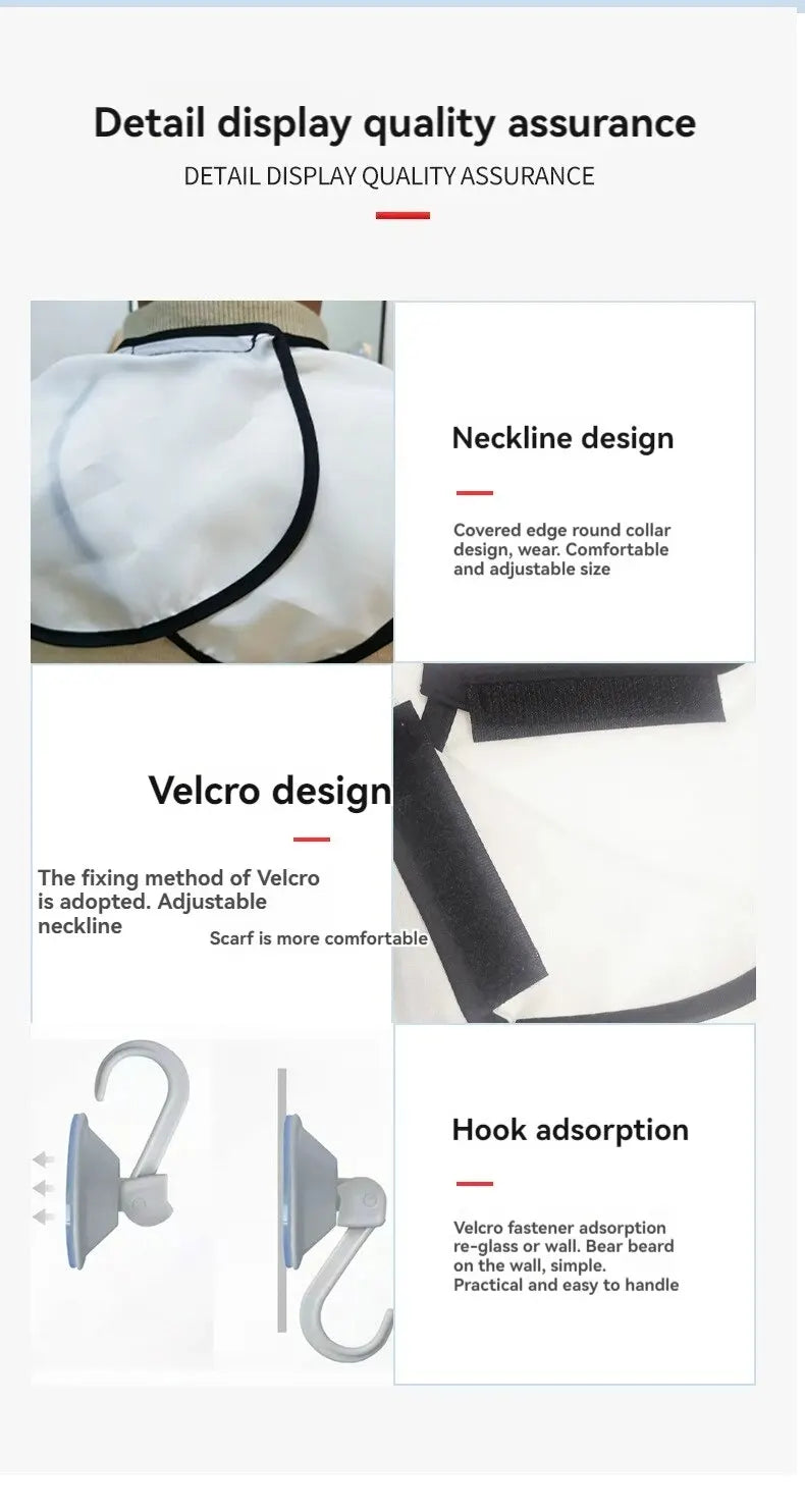 Shaving Bib Shaving Bib Trimming Beard Styling Bib Suction Cup Shaving Bib Hairdressing Bib