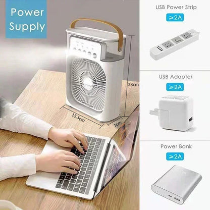 3 In 1 Portable Humidifier Fan Mini Air Conditioner
