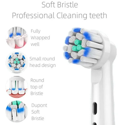 4PCS Dupont Bristle Electric Toothbrush Heads For Oral B