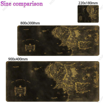 Vintage Map Deskmat,OLD MAP of The World Gaming Mouse Pad Laptop Office Home Mousepad Gamer Keyboard Carpet Computers Mouse Mats
