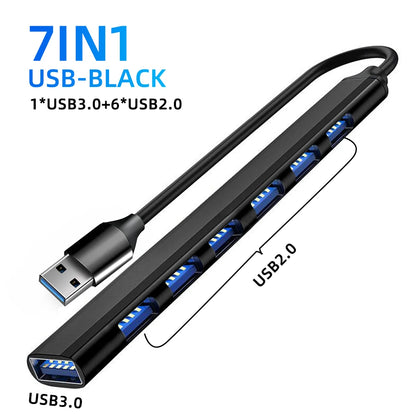 USB HUB - Multi Splitter USB A HUB 5Gbps For PC Computer